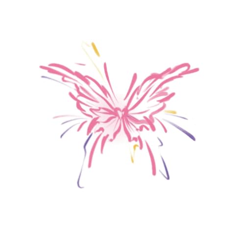 Temporäre Tattoos Tattoo Aufkleber Falsche Tätowierung 2 Bunte Schmetterlinge Feuerwerk Liebe Ins Wind Mädchen Niedlich Wasserfest Kleines Bild Großes Bild von GZEOCR