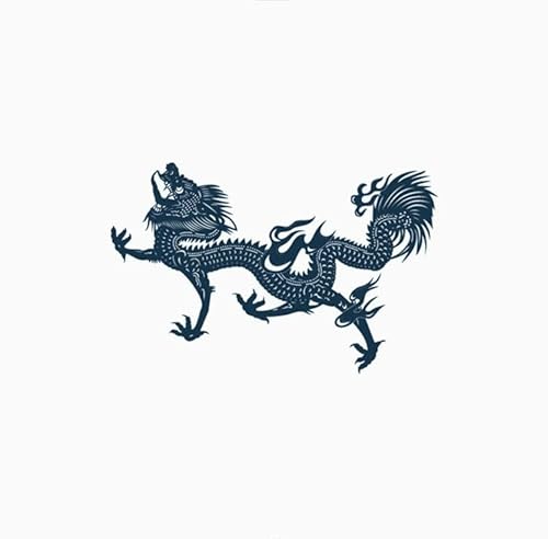 Temporäre Tattoos Tattoo Aufkleber Falsche Tätowierung Feuerdrache Farbe Wasserdicht Herren Chinesischer Stil Langlebig Großes Bild Kleines Bild von GZEOCR
