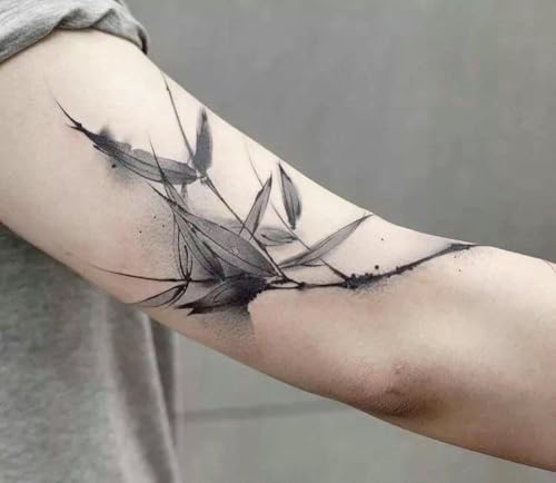 Temporäre Tattoos Tattoo Aufkleber Falsche Tätowierung Tinte Bambus Alter Stil Langlebig Wasserdicht Knöchel Chinesischer Stil Männer Und Frauen Wade Großes Bild Kleines Bild von GZEOCR