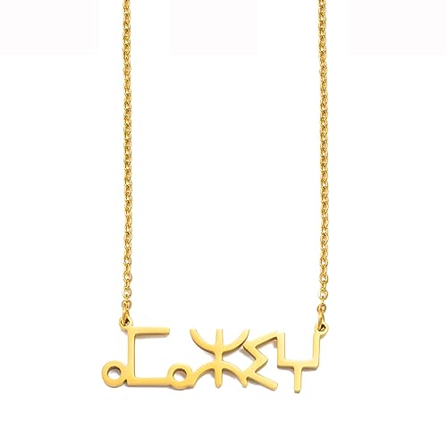 GZHENGZG Herren Halsketten und Damenschmuck Amazigh Halsketten für Damen, Schmuck für Mädchen, Nordafrikanisch, Berber, Kette, B Geschenk von GZHENGZG