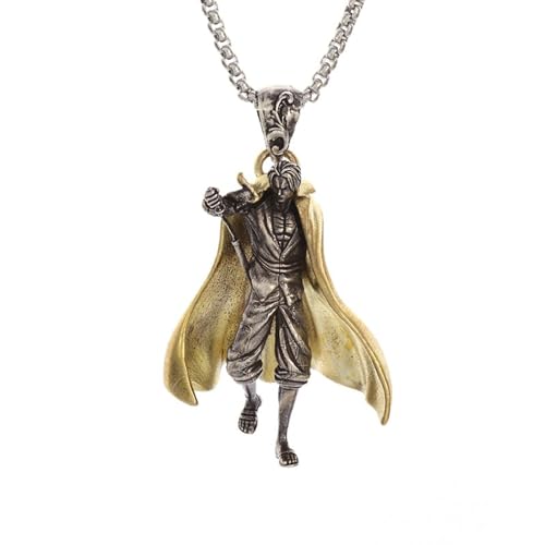 GZHENGZG Herren Halsketten und Damenschmuck Halsband mit Anime Charakter Halskette für Männer und Frauen, gelber Umhang, cooles, tägliches Straßenschmuck Geschenk Geschenk GZHENGZG Herren Halsketten und Damenschmuck Halsband mit Anime Charakter Halskette für Männer und Frauen, gelber Umhang, cooles, tägliches Straßenschmuck Geschenk Geschenk von GZHENGZG