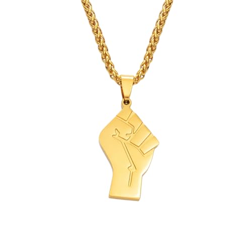 GZHENGZG Herren Halsketten und Damenschmuck fehlen Halsketten Afrikanisches Material, Damen, Herren, Silber Farbe/Gold, LM Afrika Griff Schmuck Geschenk von GZHENGZG