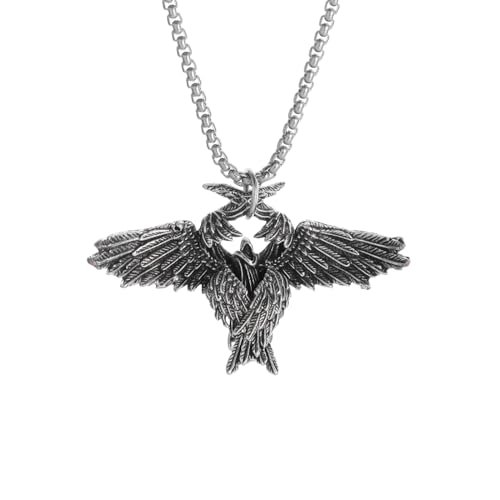 GZHENGZG Herrenhalsketten und Damenschmuck Seraphim Dämonenflügel Anhänger Halskette für FrauenAnhänger Gothic Stil Hip Hop Schmuck Accessoires Klassisches Modegeschenk von GZHENGZG