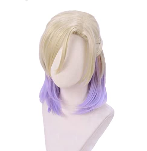 GZIRUE Blonde Violett Perücke für Vil Schoenheit Wig Cosplay Anime Kostüm with Wig Cap von GZIRUE