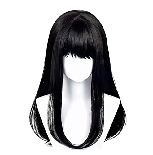 GZIRUE Natur Schwarz Perücke für Asa Mitaka Wig Cosplay Anime Kostüm Man Women Wig with Cap von GZIRUE