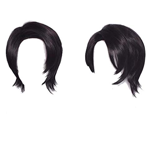 GZIRUE Schwarz Kurze Perücke Haar für Yuta Okkotsu Cosplay Wig Halloween Party Anime Kostüm von GZIRUE