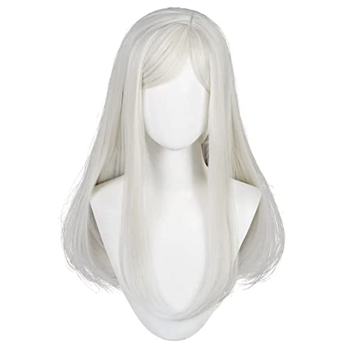 GZIRUE Weiße Lange Gerade Perücke Haar für Sanzu Haruchiyo Cosplay Wig Kostüm mit Perücke Kappe Wig Cap von GZIRUE