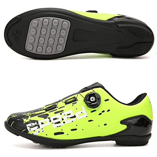 GZQIAWY Fahrradschuhe Herren Damen Outdoor Sport Geschwindigkeit MTB Erwachsene Mountainbike Turnschuhe Rennradschuh Flache Straßenklampe Grüne Schwarze Gummisohle 44 GZQIAWY Fahrradschuhe Herren Damen Outdoor Sport Geschwindigkeit MTB Erwachsene Mountainbike Turnschuhe Rennradschuh Flache Straßenklampe Grüne Schwarze Gummisohle 44 von GZQIAWY