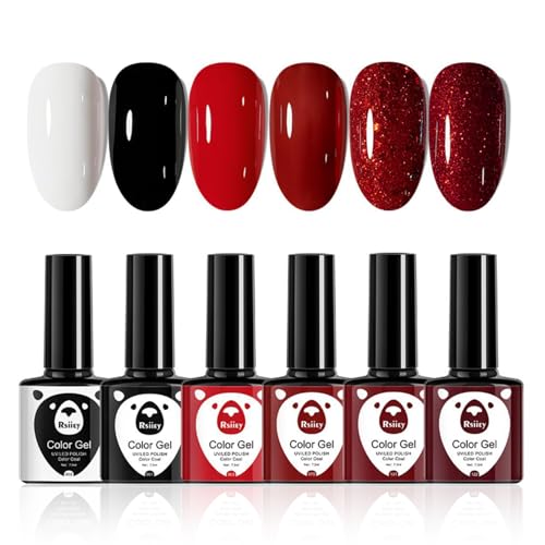 GZSYY UV Nagellack Gel Nagellack 6PCS Gel Lacke für UV Lampe Nail Polish von GZSYY