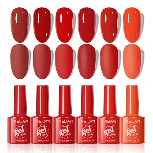 GZSYY UV Nagellack Set Gel Nagellack UV Gel Nail Polish 6PCS Shellac Set Nagelgel Farben Lakiery Hybrydowe Do Paznokci von GZSYY