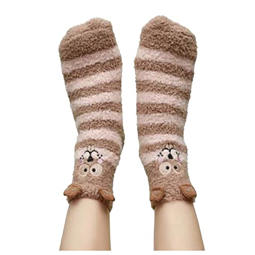 Damen Kuschelsocken Flauschige Socken Warme Wintersocken Weiche Haussocken Geschenke Weihnachtssocken Damen Flauschige Kuschelsocken Dicke Haussocken Wintersocken von GZYshoyao