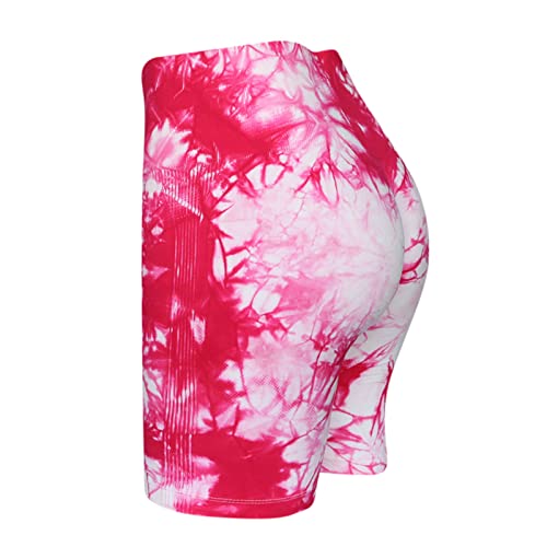 GZYshoyao Damen Kurze Leggings, Scrunch Butt Tights Hose Sporthose High Waisted Kurze Leggings Radlerhose Push Up Po Boom Booty Nahtlose Yoga Leggings Kurz Bunt Laufhose Radfahren Workout von GZYshoyao