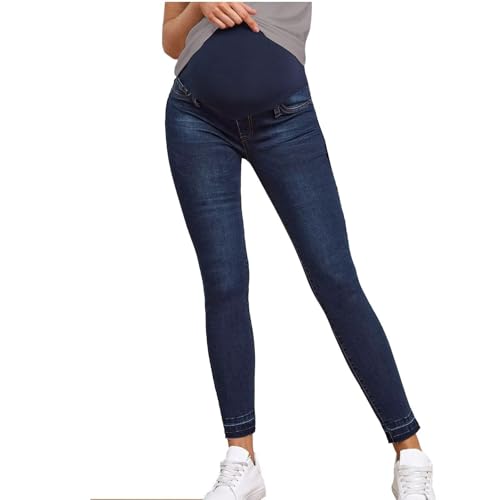GZYshoyao Umstandsjeans Skinny Jeans FüR Schwangere Schwangerschaftsjeans Lang Umstandshose Jeans Hose Destroyed Jeans Maternity Jeanshose Denim Leggings FüR Schwangerschaft Umstands JeansJeggins von YASHANG