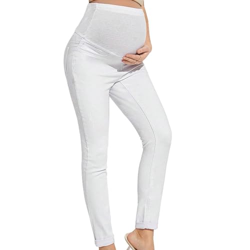 GZYshoyao Umstandsjeans Skinny Jeans FüR Schwangere Schwangerschaftsjeans Lang Umstandshose Jeans Hose Destroyed Jeans Maternity Jeanshose Denim Leggings FüR Schwangerschaft Umstands JeansJeggins von GZYshoyao