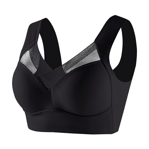 Wmbra Posture Correcting Bra, Posture Bras for Women, Lift Full Figure Nahtloser BH Sommer Mode Tiefer Push Up Bügelloser BH Wmbra Lymph Pflege Turmalinfaser BH Push up BH Ohne Bügel Für Frauen von GZYshoyao