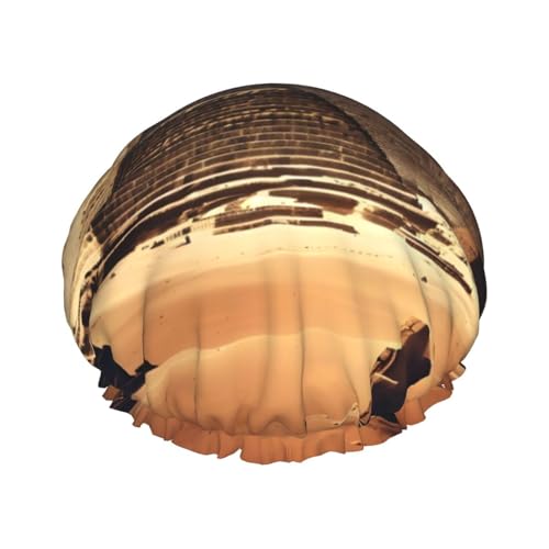 Dreaming of the Pyramids of Khufu Volldruck Duschhaube für Damen & Herren – wiederverwendbar, doppellagig, wasserdicht, langlebig, atmungsaktiv Badehaube Dreaming of the Pyramids of Khufu Volldruck Duschhaube für Damen & Herren – wiederverwendbar, doppellagig, wasserdicht, langlebig, atmungsaktiv Badehaube von GaJher