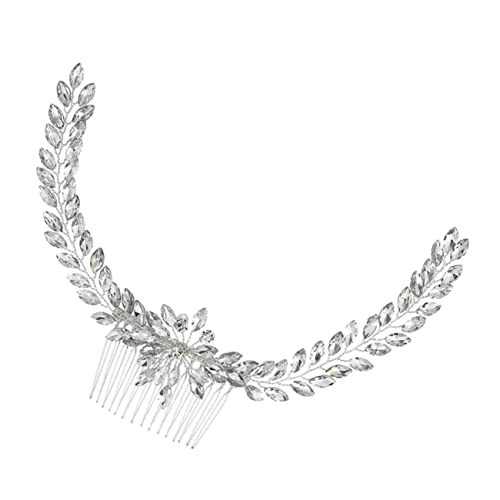 1 Stück Kamm-Kopfstück für Hochzeit, Braut, Kristall-Kopfschmuck, Strass-Haarspange, Braut-Kopfschmuck, Haarkämme für Frauen, Zubehör, Kristall-Hochzeitskamm, Braut, eleganter Kopfschmuck, schicker S von GaRcan