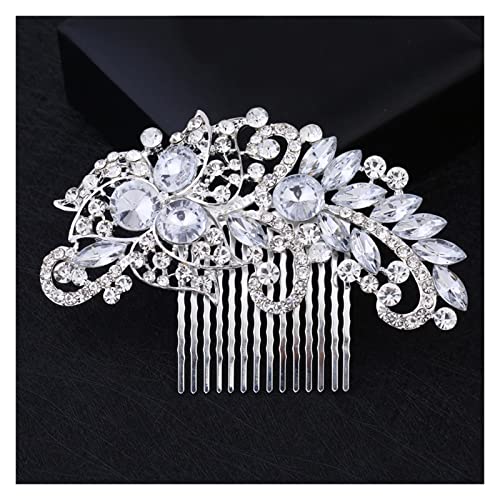 Braut Haarkamm Hochzeitskleid Haarschmuck Clip Haarnadeln für Frauen Braut Kopfschmuck Ornamente Prinzessin (7) von GaRcan