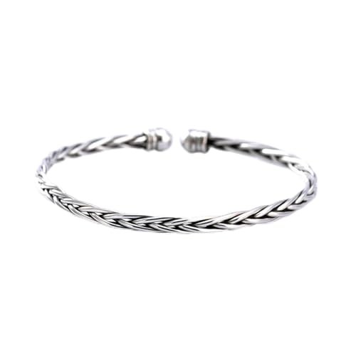 GaRcan S925 Silber Damen Offener Armreif Silber Geburtstagsgeschenk Silber Armreif Damen Armband Schmuck von GaRcan