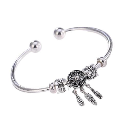 GaRcan Silberarmband Schlichtes Armband Damen Geburtstagsgeschenk Silber Armreif für Frauen Schmuck von GaRcan