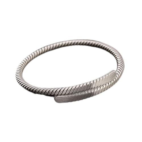 GaRcan Twist Opening Männer und Frauen Paar Armband Silber Armreif Schmuck Geburtstagsgeschenk von GaRcan