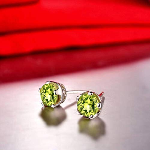 Ohrringe für Damen, Peridot-Ohrringe, koreanische Version von Smaragd-Ohrringen, oliv (Oliv Einheitsgröße) von GaRcan