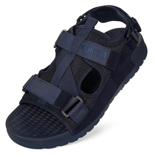 Damen Outdoor Sports Sandals Herren Wandersandalen Sandalette Gelaufen Trekking Hiking Sandale Sommer Bequeme Ergonomische Sohle Blau 39 von Gaatpot