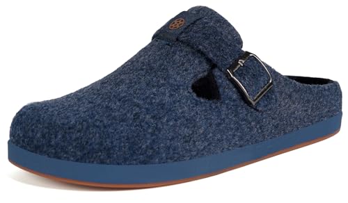 Gaatpot Hausschuhe Herren Pantoffeln Damen Filzclog Winter Filz Slipper,Blau A,EU36 von Gaatpot