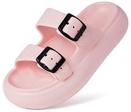 Gaatpot Kinder Badelatschen Jungen Sandalen Cozy Slides Schlappen Pantoletten Mädchen Weiche Badeschlappen Slippers rutschfeste Rosa 27/28 EU von Gaatpot