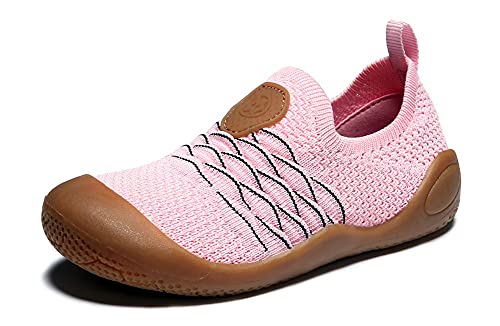 Gaatpot Sneaker Kinder Hausschuhe Jungen Mädchen Turnschuhe sockenschuhe Hallenschuhe Slipper Sports Leichte Kleinkinder Schuhe Pink 27EU von Gaatpot