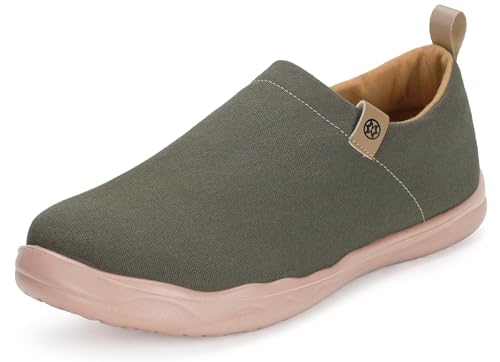 Gaatpot Turnschuhe Knit Stoffschuhe Damen Casual Laufen Freizeit Schlupfschuhe Walking Fitness Schuhe Ohne Schnürsenkel Grün 40 von Gaatpot