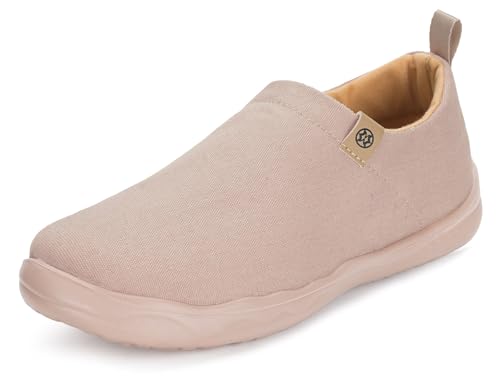 Gaatpot Turnschuhe Knit Stoffschuhe Damen Casual Laufen Freizeit Schlupfschuhe Walking Fitness Schuhe Ohne Schnürsenkel Khaki 37 von Gaatpot