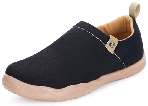 Gaatpot Turnschuhe Knit Stoffschuhe Damen Casual Laufen Freizeit Schlupfschuhe Walking Fitness Schuhe Ohne Schnürsenkel Schwarz 42 von Gaatpot