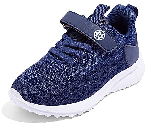 Gaatpot Turnschuhe Jungen Sneaker Kinder Sportschuhe Madchen Laufschuhe Hallenschuhe Atmungsaktiv Outdoor Freizeit Klettverschluss Schuhe Blau 22 EU von Gaatpot