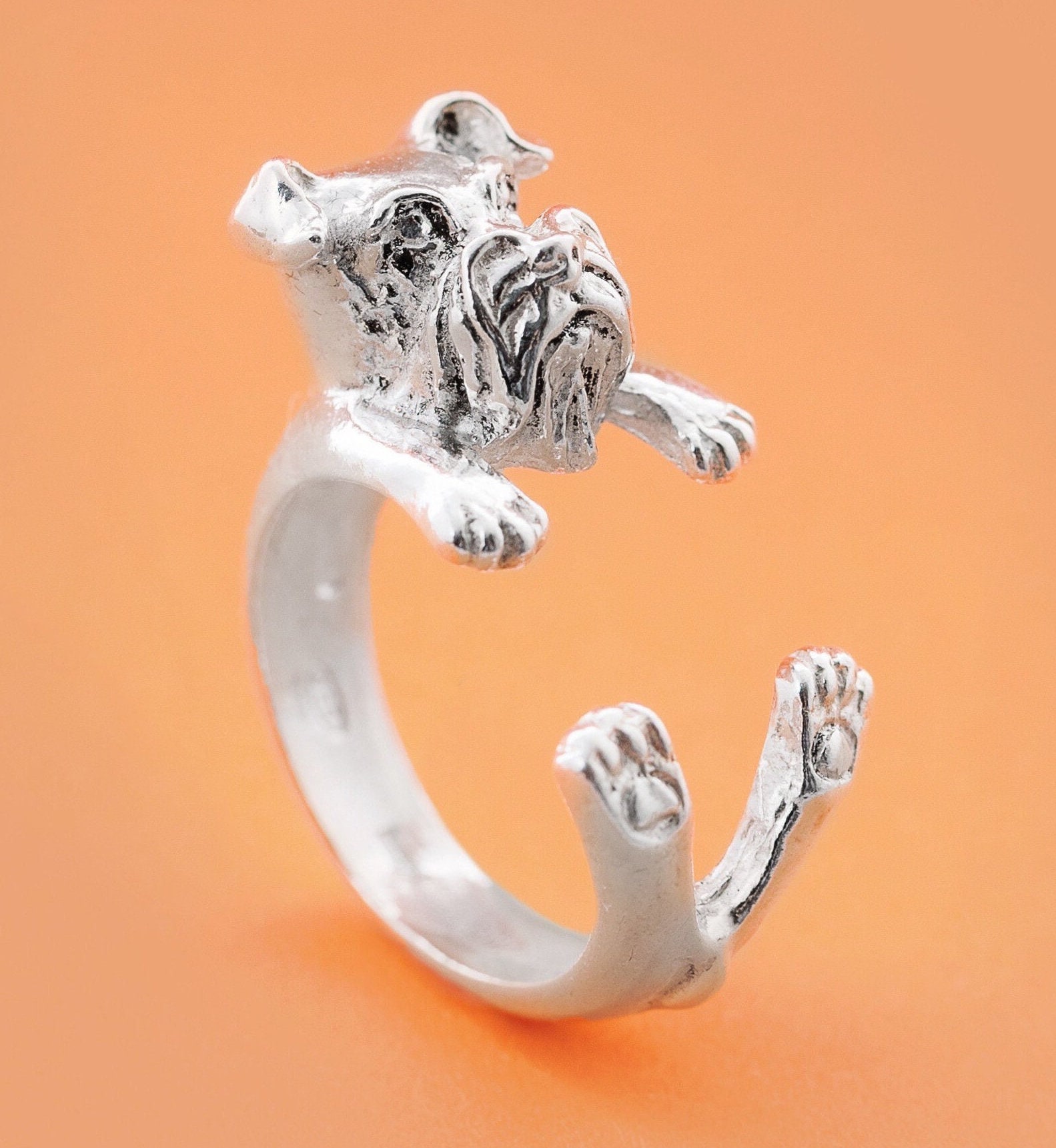 Schnauzer Silber 925 Hundering - Geschnitztes Hundeliebhaber Mein Silberner Haustierring Hundeumarmung Schnauzer Silber 925 Hundering - Geschnitztes Hundeliebhaber Mein Silberner Haustierring Hundeumarmung von GabboDesign