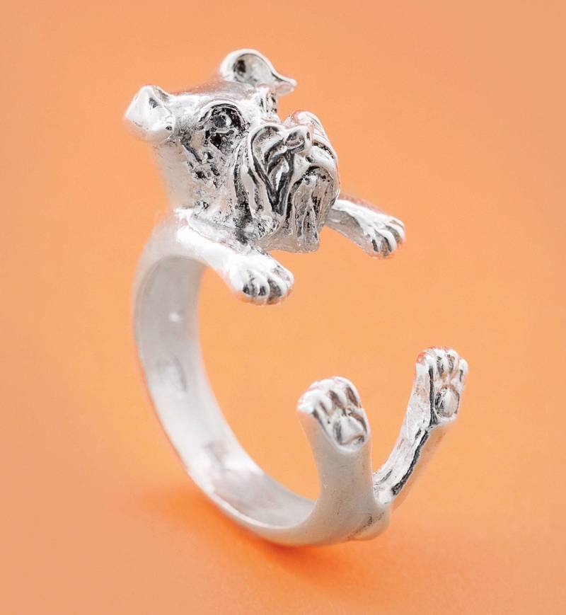 Schnauzer Silber 925 Hundering - Geschnitztes Hundeliebhaber Mein Silberner Haustierring Hundeumarmung Schnauzer Silber 925 Hundering - Geschnitztes Hundeliebhaber Mein Silberner Haustierring Hundeumarmung von GabboDesign