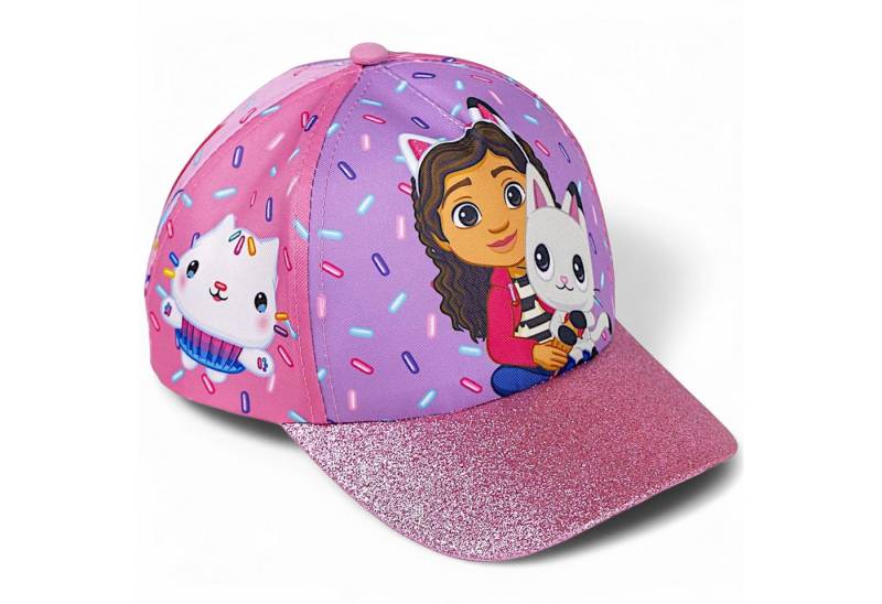 Gabby's Dollhouse Baseball Cap Gabby & Kitty Cat Mädchen Sommerkappe mit Glitzer Größe 53 cm von Gabby's Dollhouse