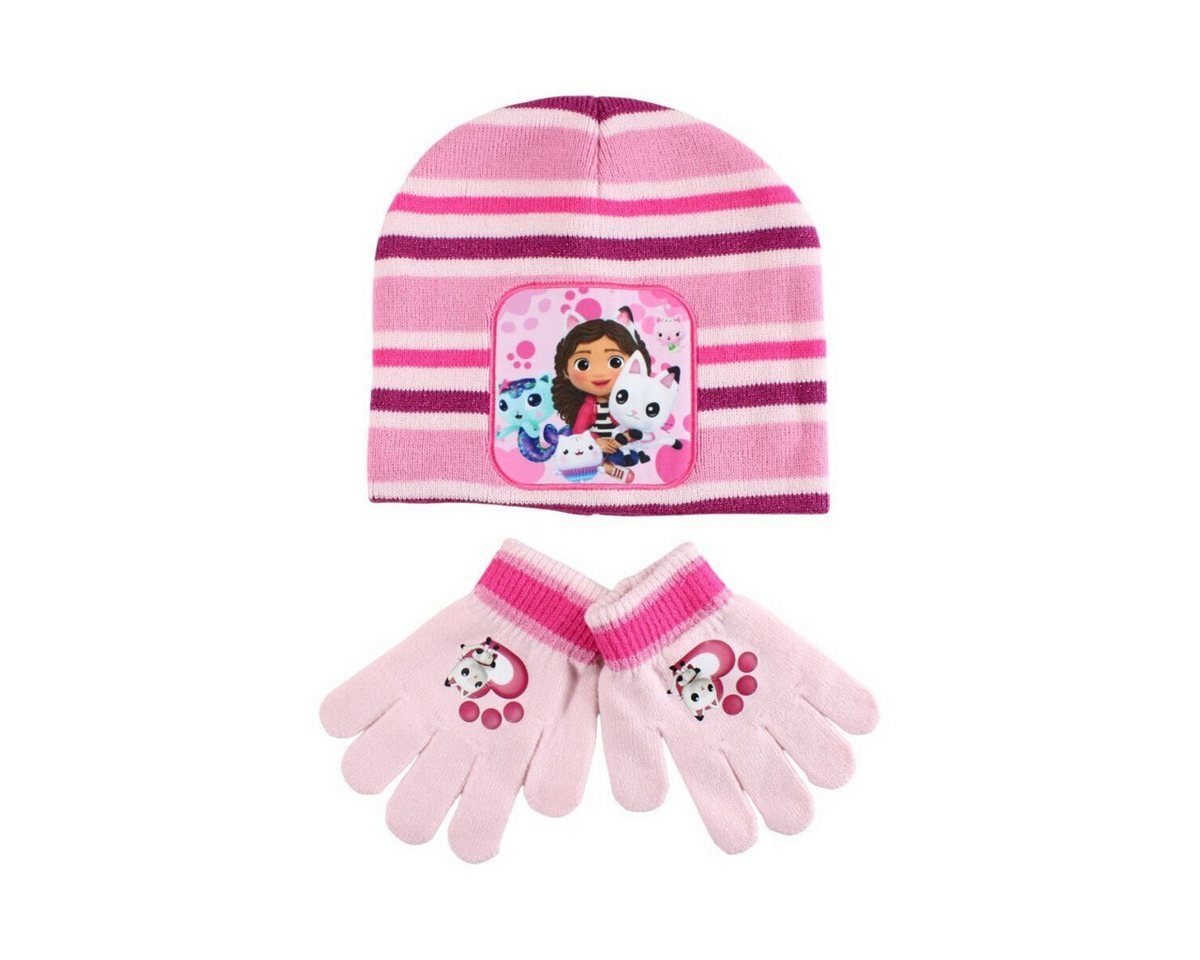 Gabby's Dollhouse Fleecehandschuhe Gabby’s Dollhouse Paws Kinder Mütze & Handschuh Set von Gabby's Dollhouse