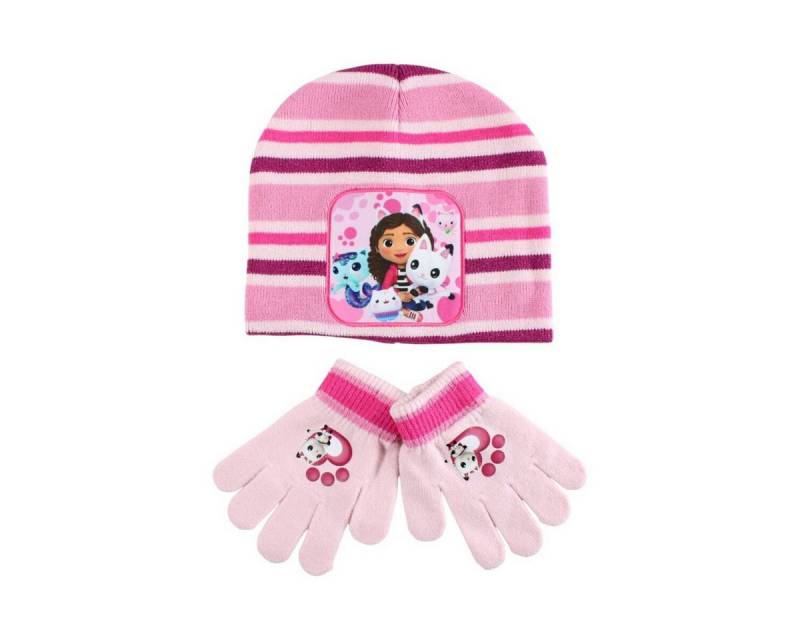 Gabby's Dollhouse Fleecehandschuhe Gabby’s Dollhouse Paws Kinder Mütze & Handschuh Set von Gabby's Dollhouse