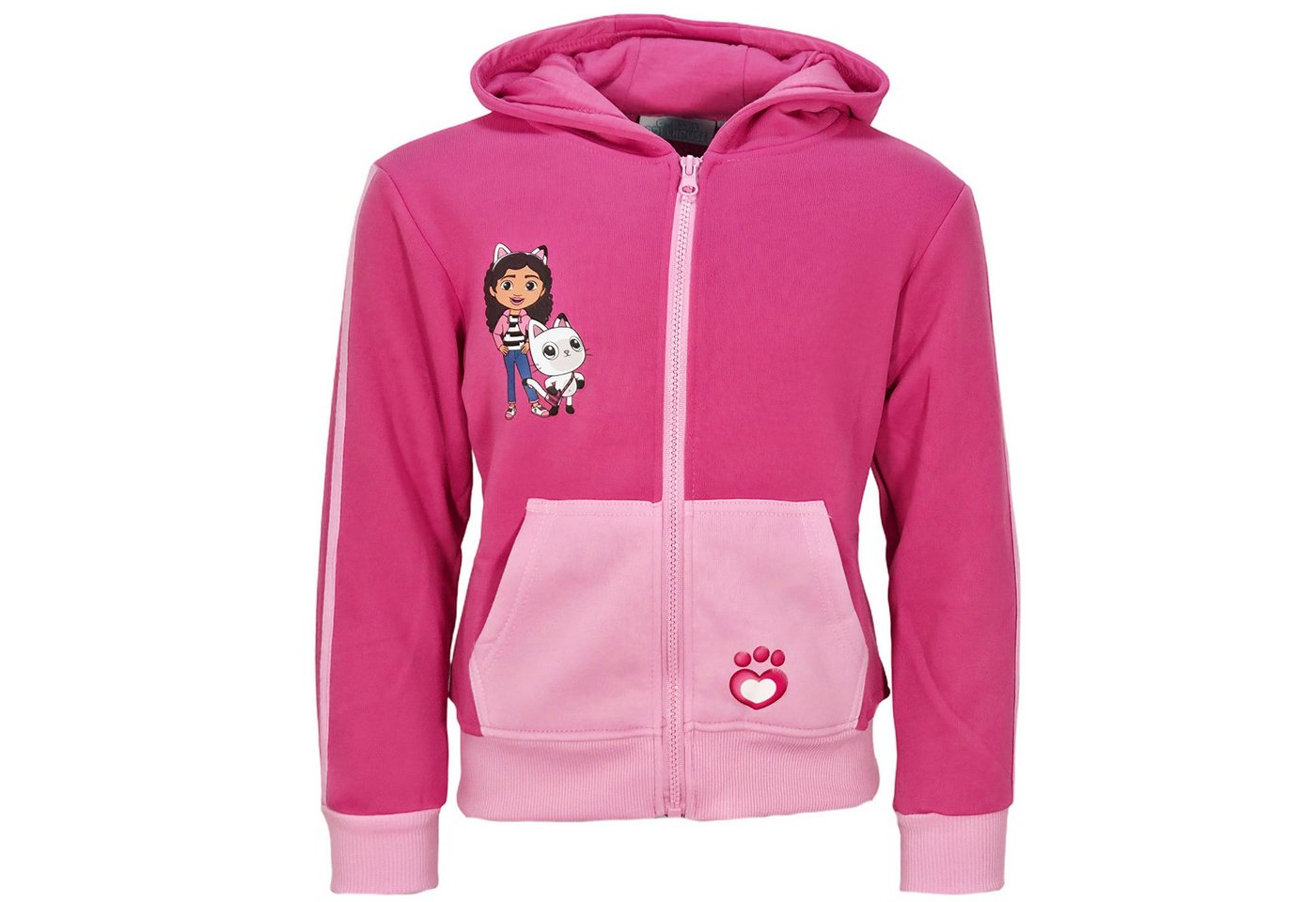 Gabby's Dollhouse Kapuzenpullover Gabbys Dollhouse Kinder Mädchen Reißverschluss Jacke Pulli Gr. 92 bis 128 von Gabby's Dollhouse