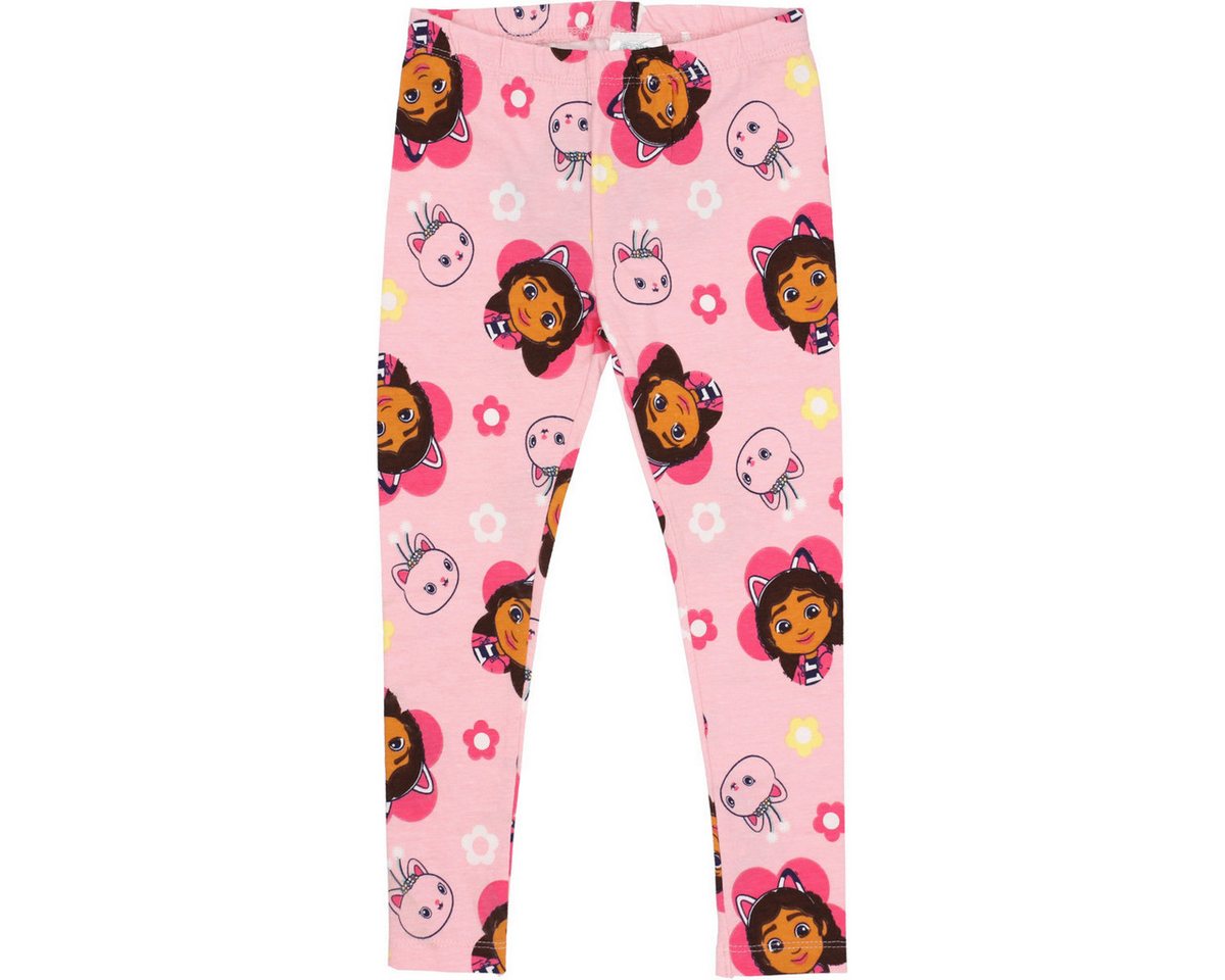 Gabby's Dollhouse Leggings Gabby & Cakey Blumen Mädchen (1-tlg) Jogginghose, Sportbekleidung, Tights, Sporthose, Sportswear von Gabby's Dollhouse
