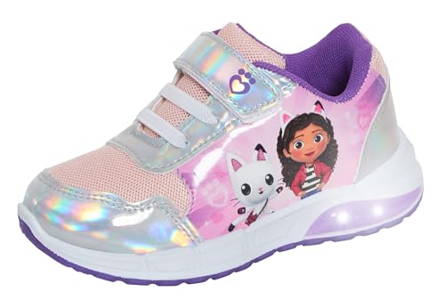 Gabby's Dollhouse Leuchtende Turnschuhe für Mädchen, leicht zu befestigen, Sportschuh mit blinkenden LED-Lichtern, multi, 31 EU von Gabby's Dollhouse