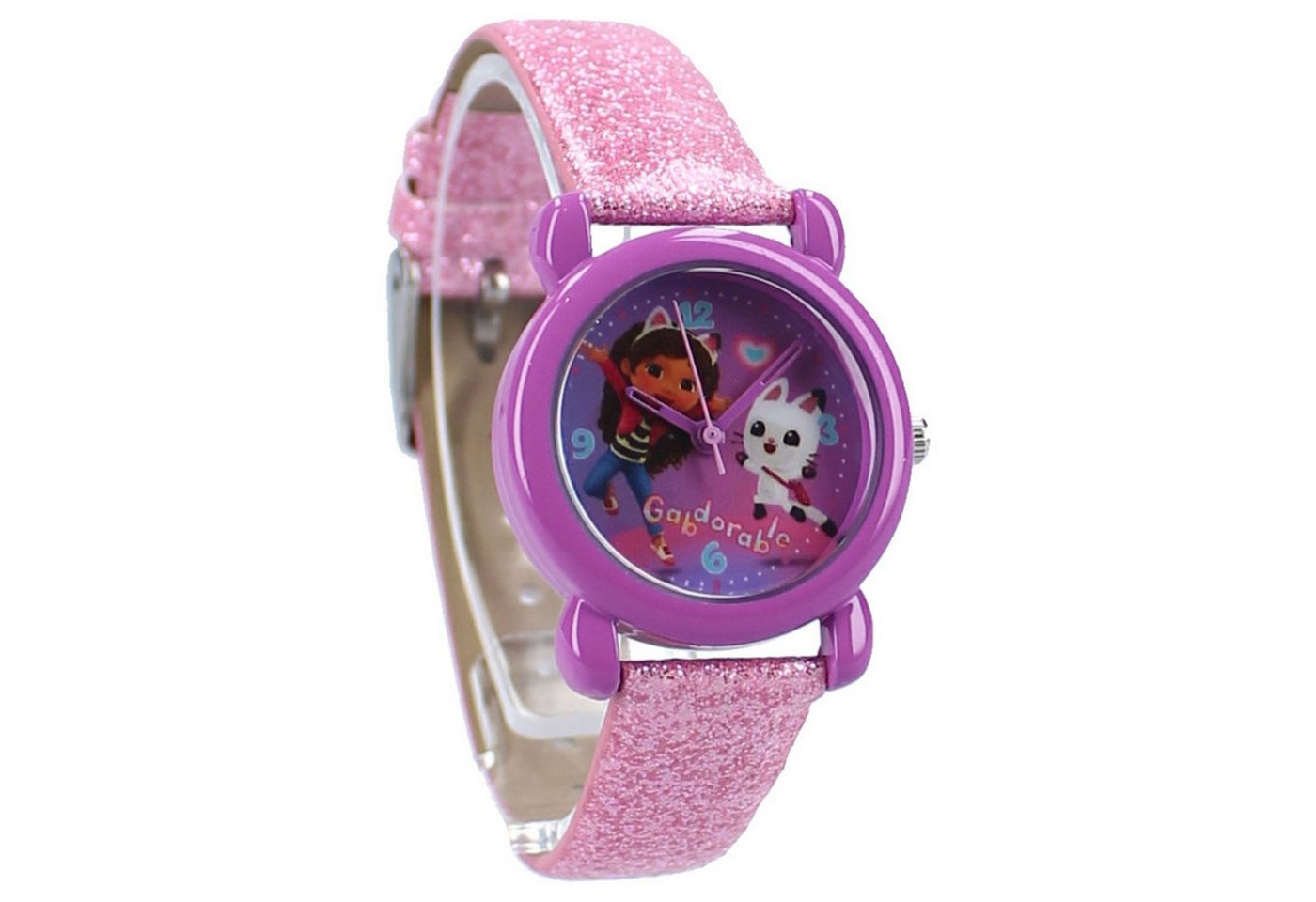 Gabby's Dollhouse Quarzuhr Pink Uhr für Kinder im kinderfreundlichem Design von Gabby's Dollhouse