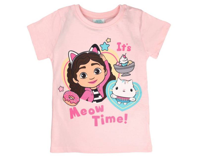 Gabby's Dollhouse T-Shirt Gabby & Cakey Mädchen (1-tlg) Shirt, Oberteil, Leibchen, Funktionsshirt, Shortsleeve Shirt von Gabby's Dollhouse