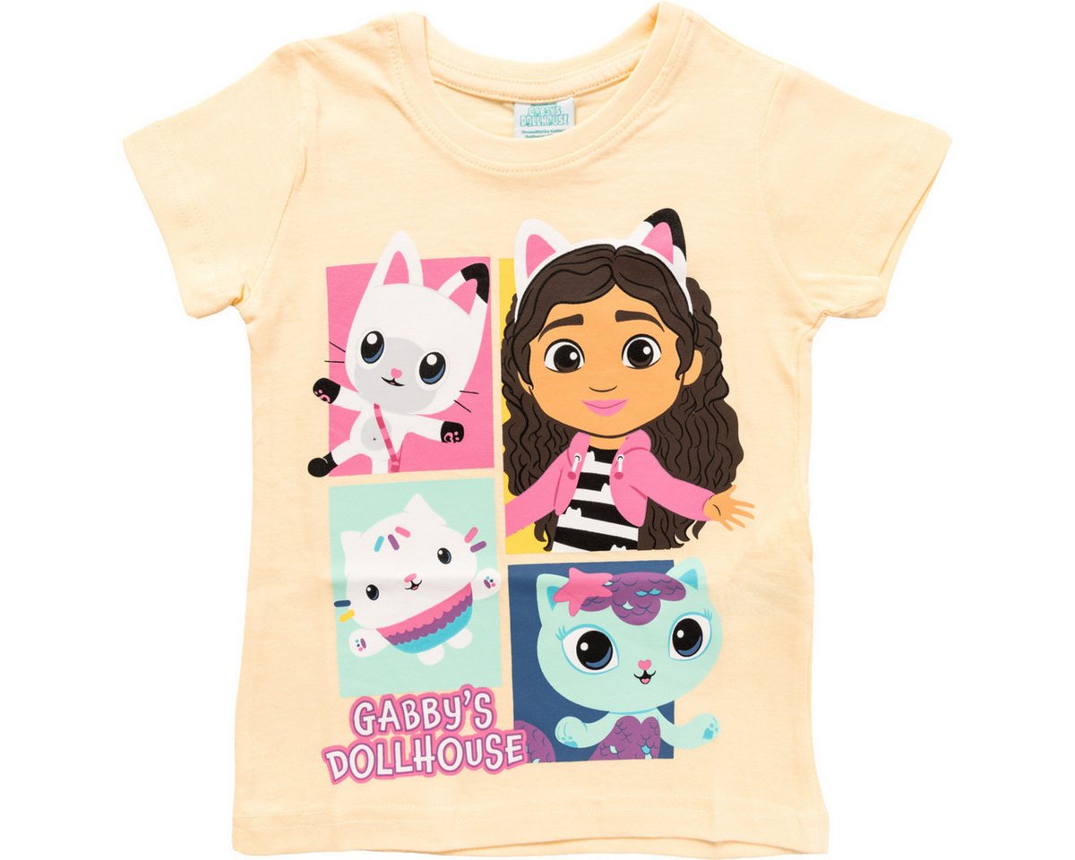 Gabby's Dollhouse T-Shirt Gabby & Friends Mädchen (1-tlg) Shirt, Oberteil, Leibchen, Funktionsshirt, Shortsleeve Shirt von Gabby's Dollhouse