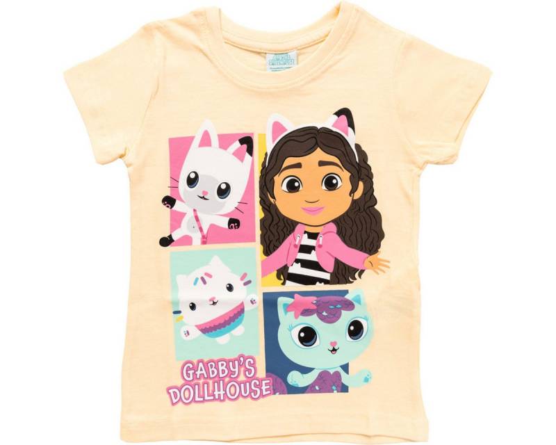 Gabby's Dollhouse T-Shirt Gabby & Friends Mädchen (1-tlg) Shirt, Oberteil, Leibchen, Funktionsshirt, Shortsleeve Shirt von Gabby's Dollhouse