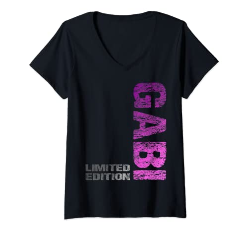 Damen Gabi Name Vorname Mädchen Frau Geburtstag T-Shirt mit V-Ausschnitt Damen Gabi Name Vorname Mädchen Frau Geburtstag T-Shirt mit V-Ausschnitt von Gabi Vorname Mädchen Frau Name