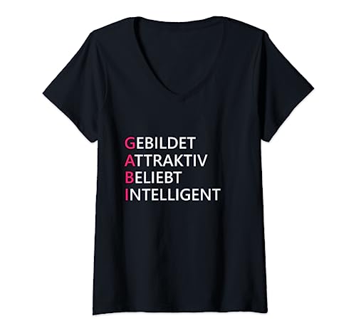 Damen Vorname Gabi T-Shirt mit V-Ausschnitt Damen Vorname Gabi T-Shirt mit V-Ausschnitt von Gabi ist die Beste