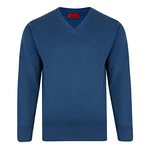 Gabicci Einfarbiger Pullover mit V-Ausschnitt Gr. Medium, denim von Gabicci