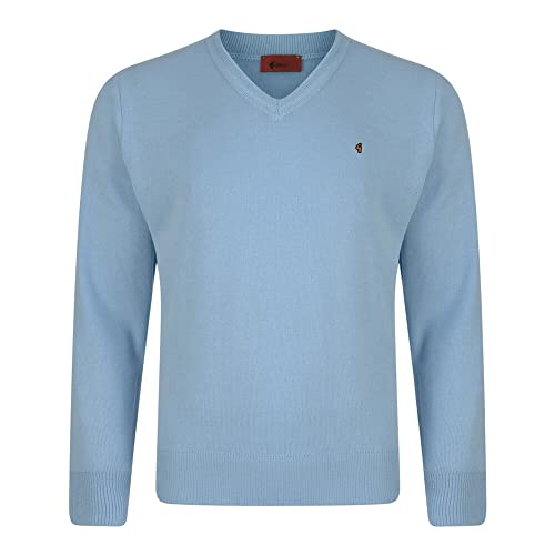 GabicciHerren Pullover, Einfarbig Blau Sky von Gabicci